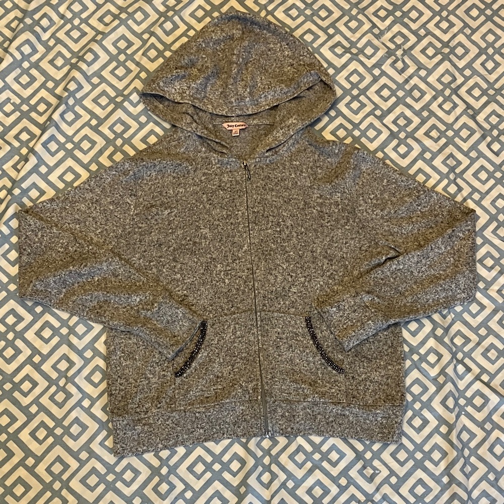 Juicy Couture Gray Hooded Jacket